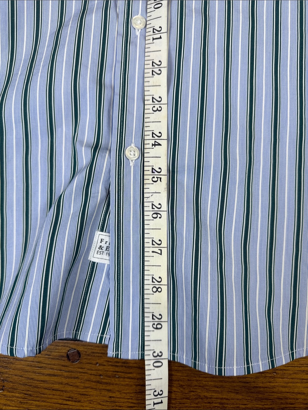 Frank & Eileen Button Down Barry Size Large Quiet Luxury Menswear Resort Preppy - Picture 8 of 8